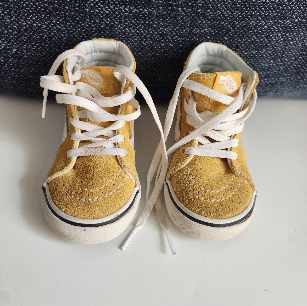 Preowed High Top Yellow Van's Toddler Size 7